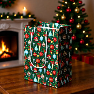 Elegant Christmas Ornaments Gift Bag