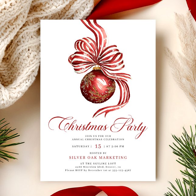 Elegant Christmas Party Corporate Invitation (Creator Uploaded)