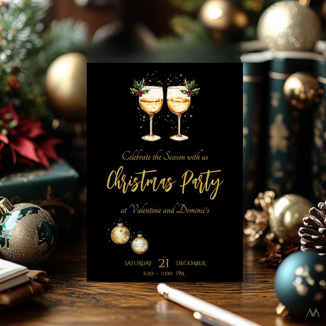 Elegant Christmas Party | Festive Home Celebration Invitation (Creator Uploaded)