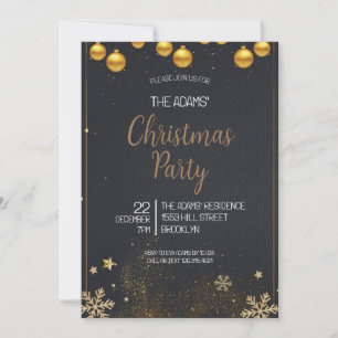 Elegant Christmas Party Invitation