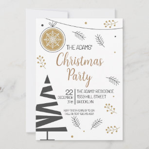 Elegant Christmas Party Invitation