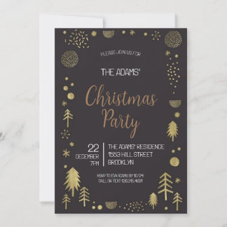 Elegant Christmas Party Invitation