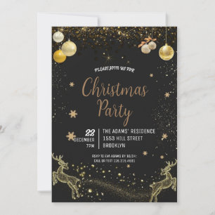 Elegant Christmas Party Invitation