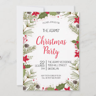 Elegant Christmas Party Invitation