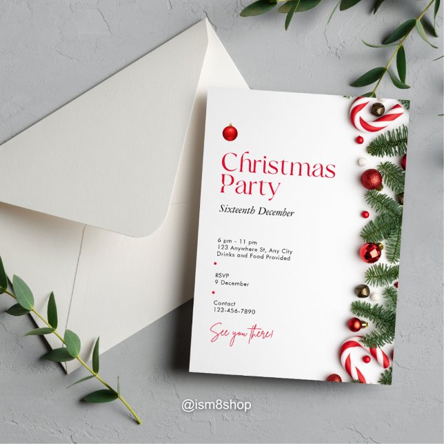 Elegant Christmas Party Invitation (Creator Uploaded)