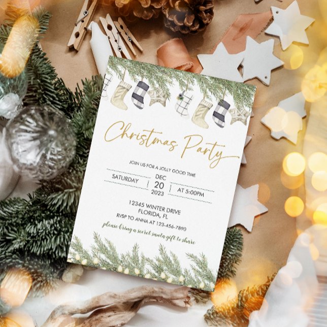 Elegant Christmas Party Invitation (Creator Uploaded)