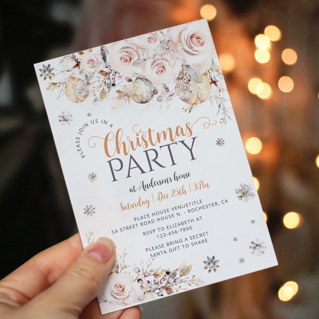 Elegant Christmas Party Invitation (Creator Uploaded)