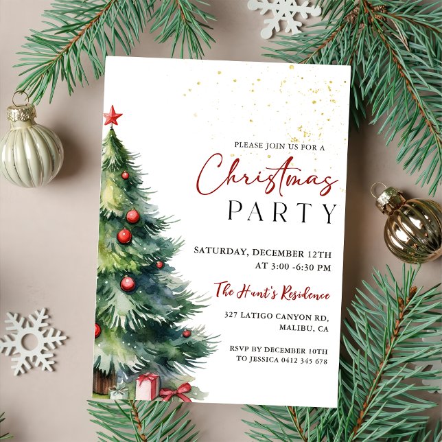 Elegant Christmas Party Invitation (Creator Uploaded)