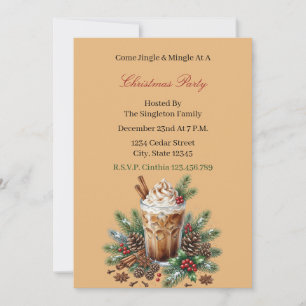 Elegant Christmas Party Invitation