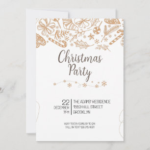 Elegant Christmas Party Invitation