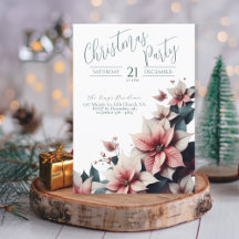 Elegant Christmas Party Invitation Card