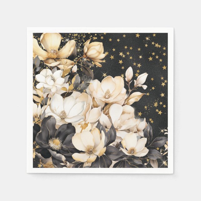 Elegant Christmas Party Napkins (Front)