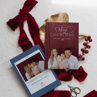 Elegant Christmas Photo Card