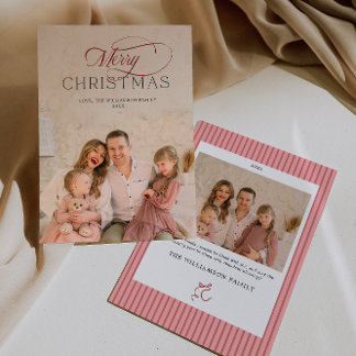 Elegant Christmas Photo Card