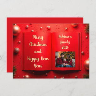 Elegant Christmas photo card 2026