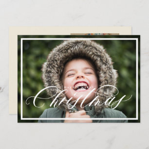 Elegant Christmas Photo Card with 2 Photos