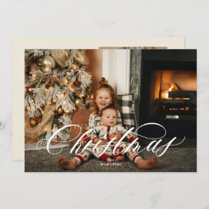 Elegant Christmas Photo Card with 2 Photos