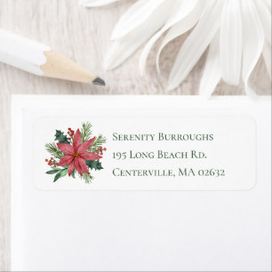 Elegant Christmas Red Floral Wedding Poinsettia