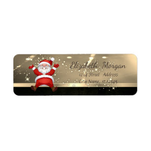 Elegant Christmas,Santa Claus,Faux Gold