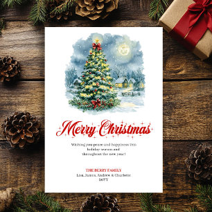 Elegant Christmas scene digital greeting card