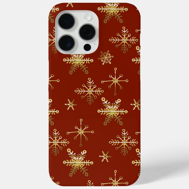Elegant Christmas Star Red  Case-Mate iPhone Case (Back)