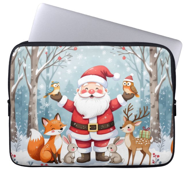 Elegant Christmas Surprise Electronics Bag (Front)