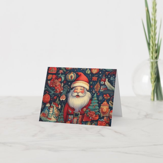 Elegant Christmas-Themed Greeting Card (Front)