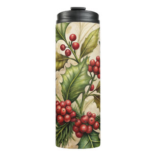 Elegant Christmas Travel Mug – Holiday Thermal Cup