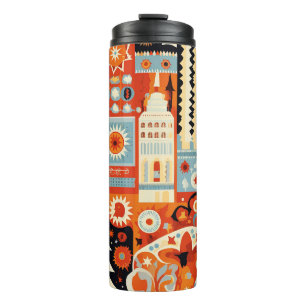 Elegant Christmas Travel Mug – Holiday Thermal Cup