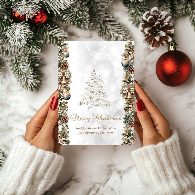 Elegant  , Christmas Tree ,Bokeh Company Holiday Card (Creator Uploaded)