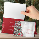 Elegant Christmas Tree Card<br><div class="desc">A beautifully decorated Christmas tree features a greeting on the front and your personalization and names on the inside.</div>