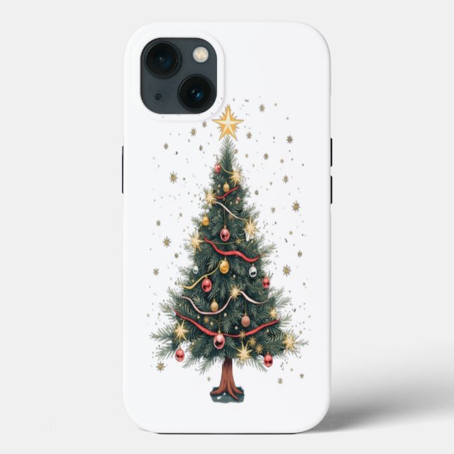 Elegant Christmas Tree Case-Mate iPhone Case (Back)
