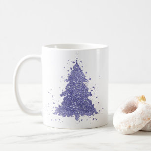 Elegant Christmas Tree   Charming Lavender Purple Coffee Mug
