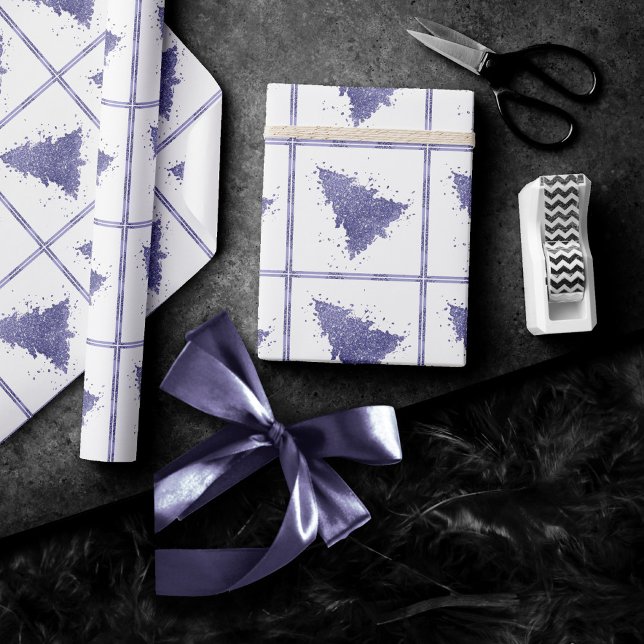 Elegant Christmas Tree | Charming Lavender Purple Wrapping Paper (Creator Uploaded)