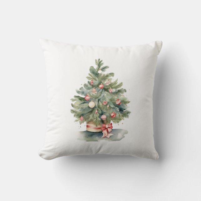 Elegant Christmas Tree Cushion (Front)