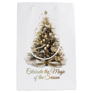 Elegant Christmas Tree Gift Bag