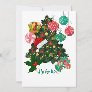 Elegant Christmas Tree Greeting Card Festive
