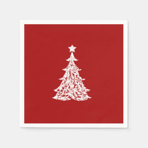 Elegant Christmas Tree Holiday Decor Napkin