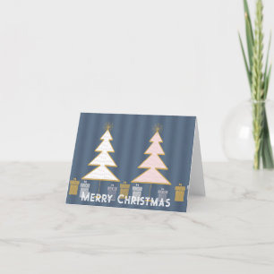 Elegant Christmas trees  Holiday Card