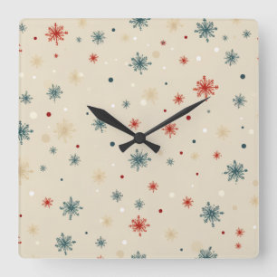 Elegant Christmas Wall Clock – Festive Winter Time