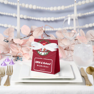 Elegant Christmas Wedding Favour Box