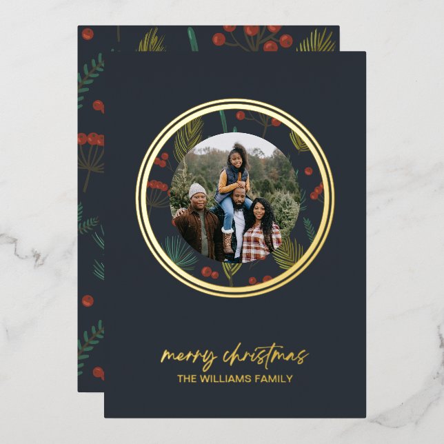 Elegant Christmas Winter Greenery (Front/Back)