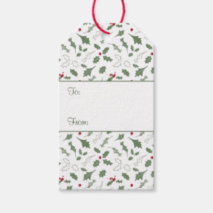 Elegant Christmas Winter Holly Address Label