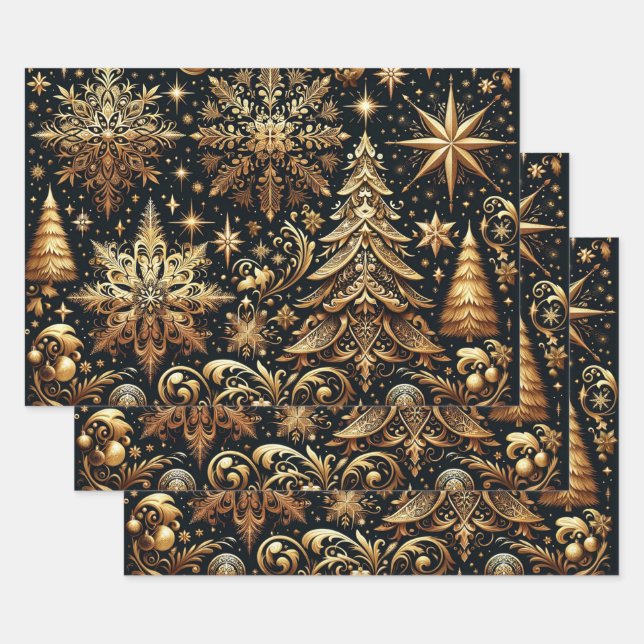 Elegant Christmas Wrapping Paper (Set)
