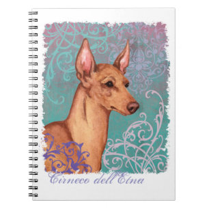 Elegant Cirneco dell'Etna Spiral Notebook