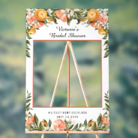 Elegant Citrus Botanical Bridal Shower Photo Prop