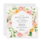 Elegant Citrus Floral Bridal Shower Invitation