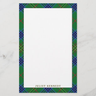Elegant Clan Kennedy Tartan Plaid Stationery