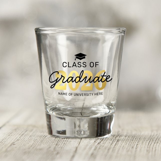 Elegant Class of 2025 Graduation Gift Shot Glass (Creator Uploaded)