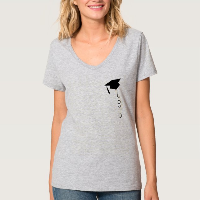 ​Elegant Class of 2026 Graduation Shirt (Front)